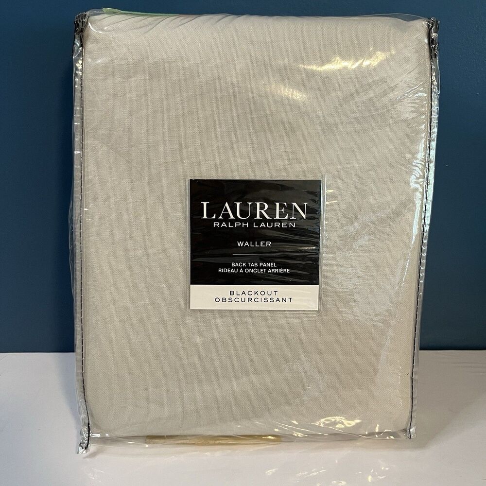 Ralph Lauren Waller Silver Blackout Tab Rod Pocket (1) Single Panel 52”x108”